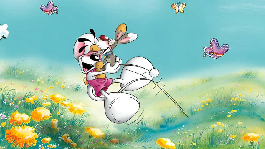 Diddl Mouse Enjoying Nature Wallpaper