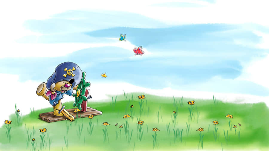 Diddl Pirate Adventure Wallpaper