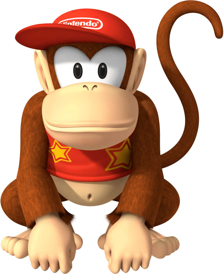 Diddy Kong Strikes A Pose Wallpaper