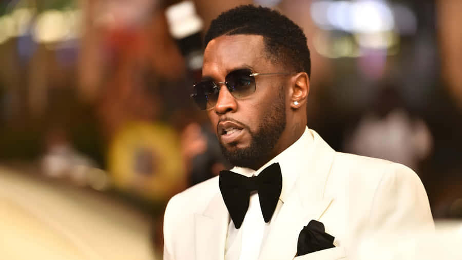 Diddy Stylish White Tuxedo Wallpaper