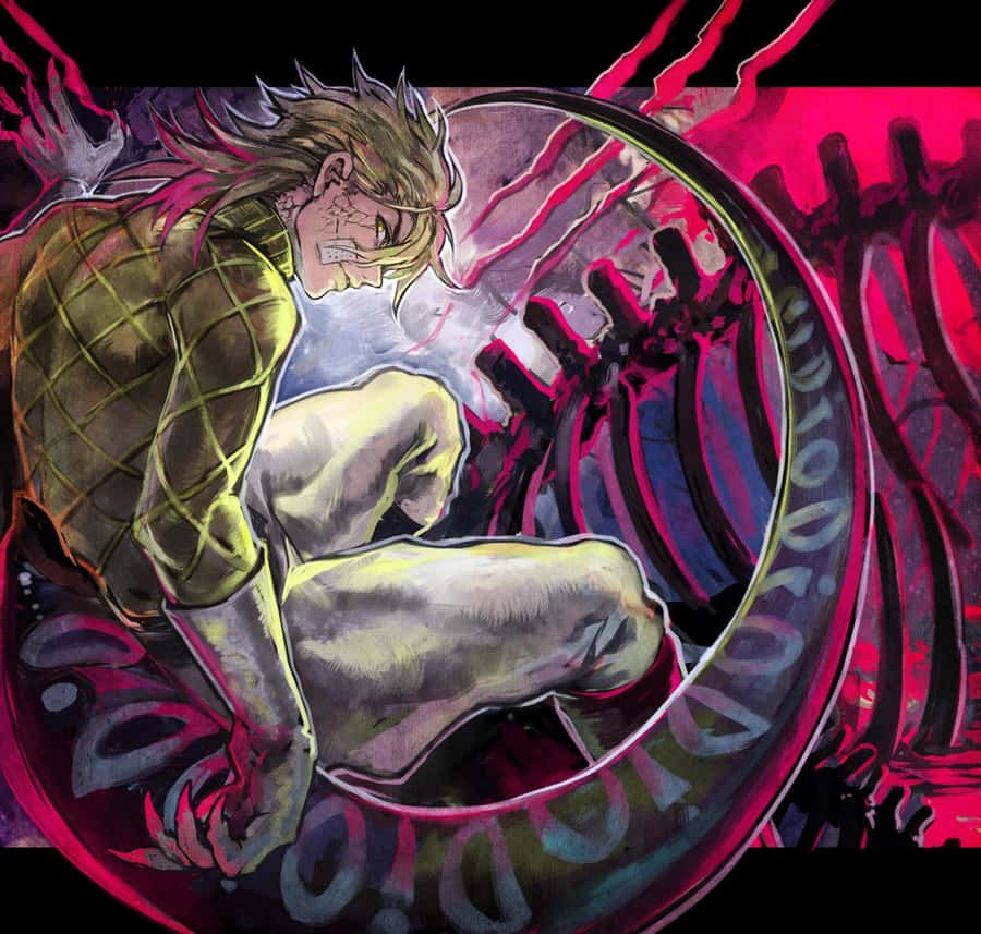 Diego Brando Showing His Stand Power Wallpaper