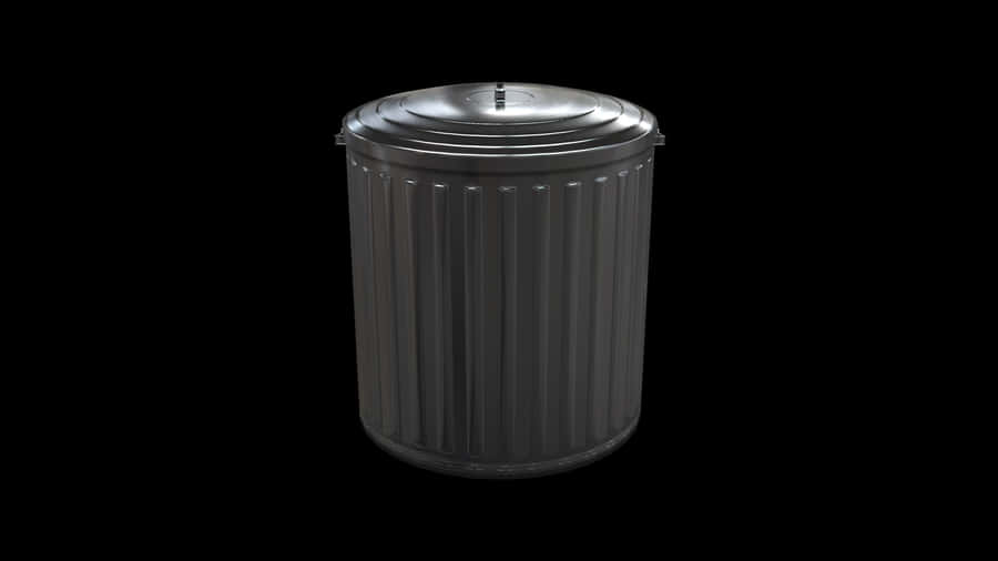 Digital Art Metal Trash Can Wallpaper