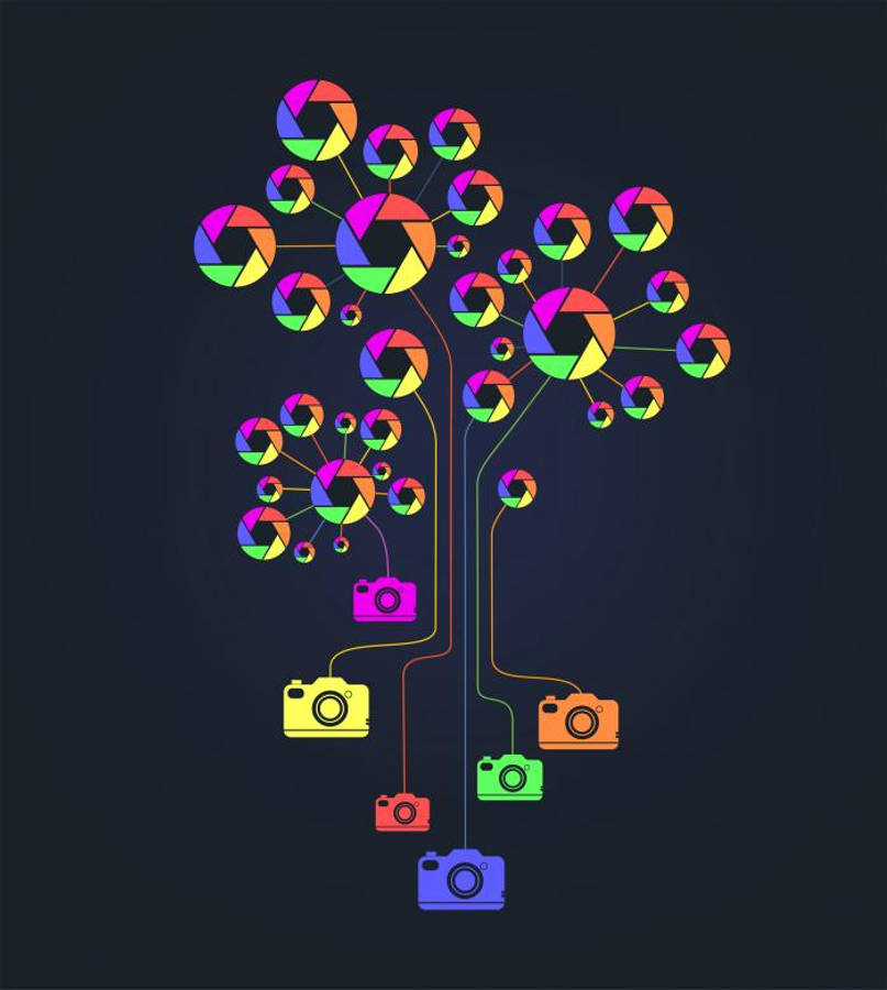 Digital Cameras Simple Phone Wallpaper