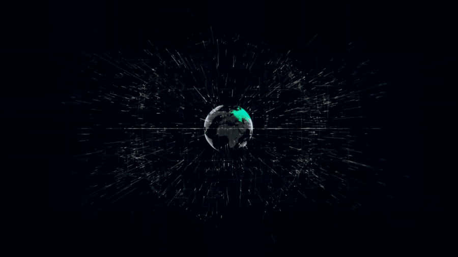 Digital Earth Explosion Wallpaper