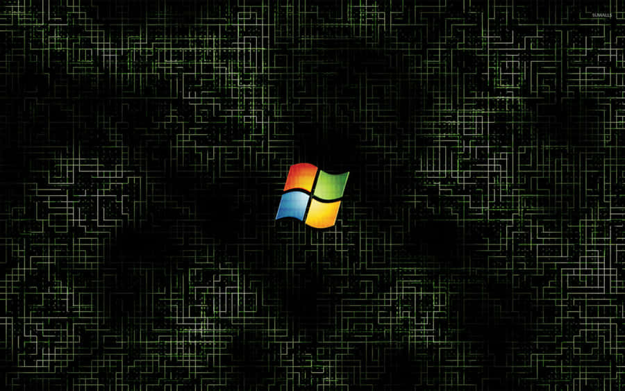 Digital Matrix Windows Logo Wallpaper