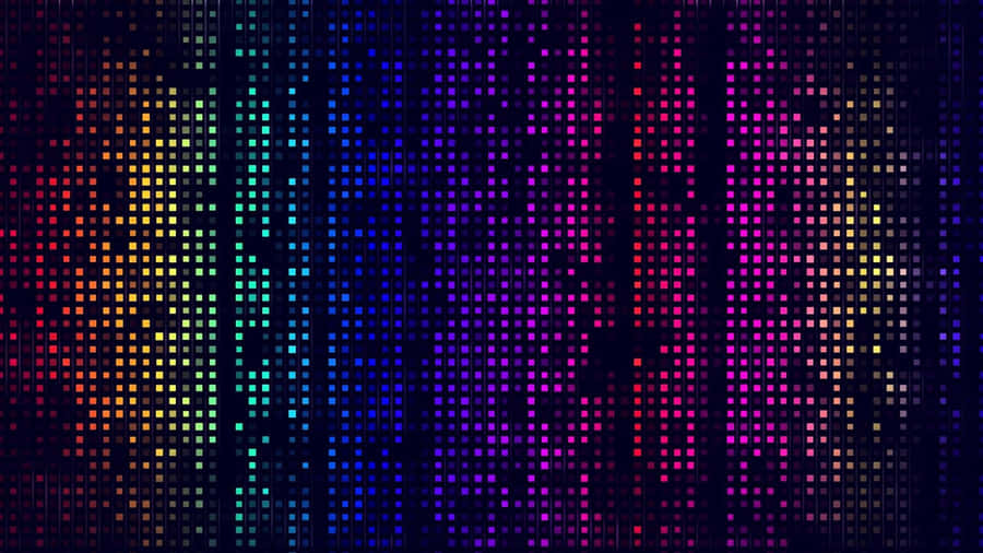 Digital Pixel Rainbow Gradient Wallpaper