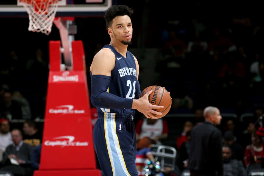 Dillon Brooks Dominates The Court In Action Wallpaper