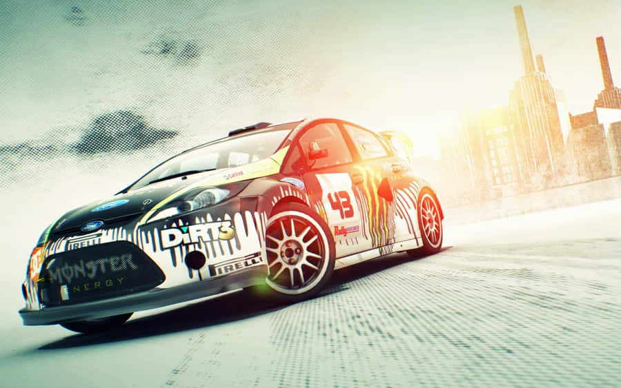 Dirt 3 Game Bright Monster Racing Car Wallpaper