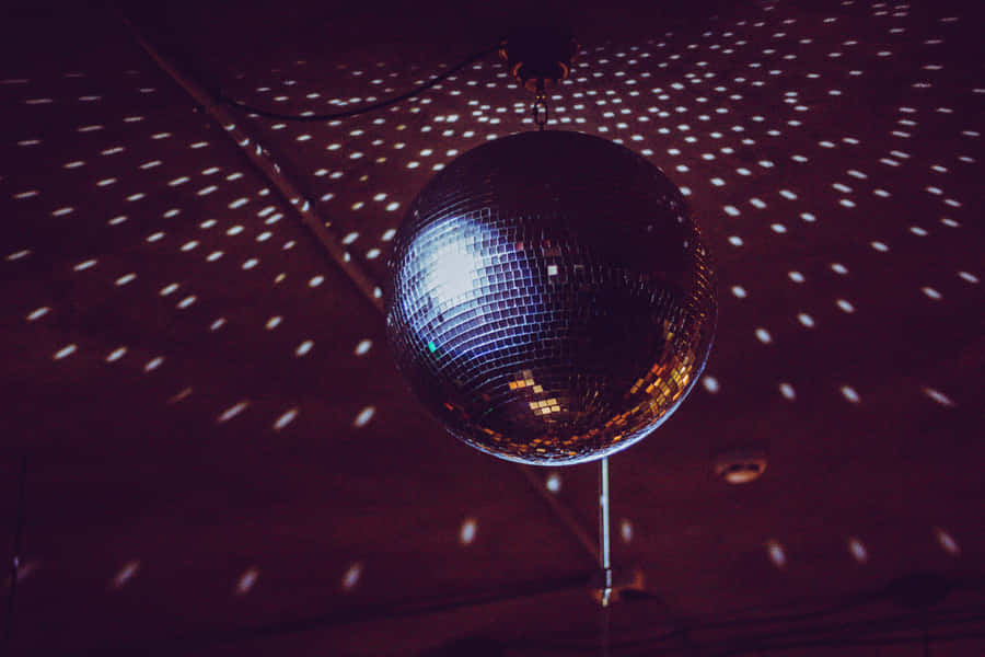 Disco Ball Sparkling Light Reflections Wallpaper