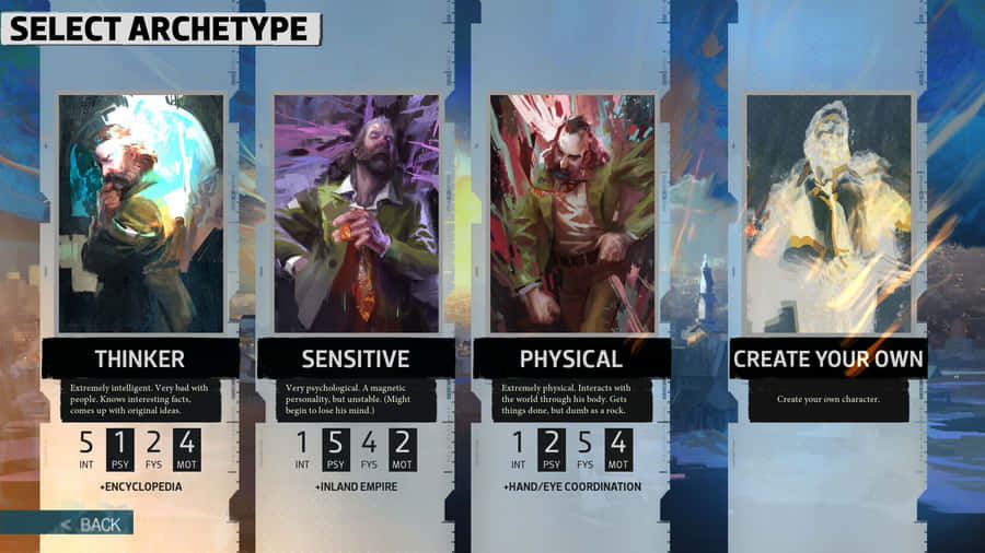 Disco Elysium Character Archetypes Wallpaper