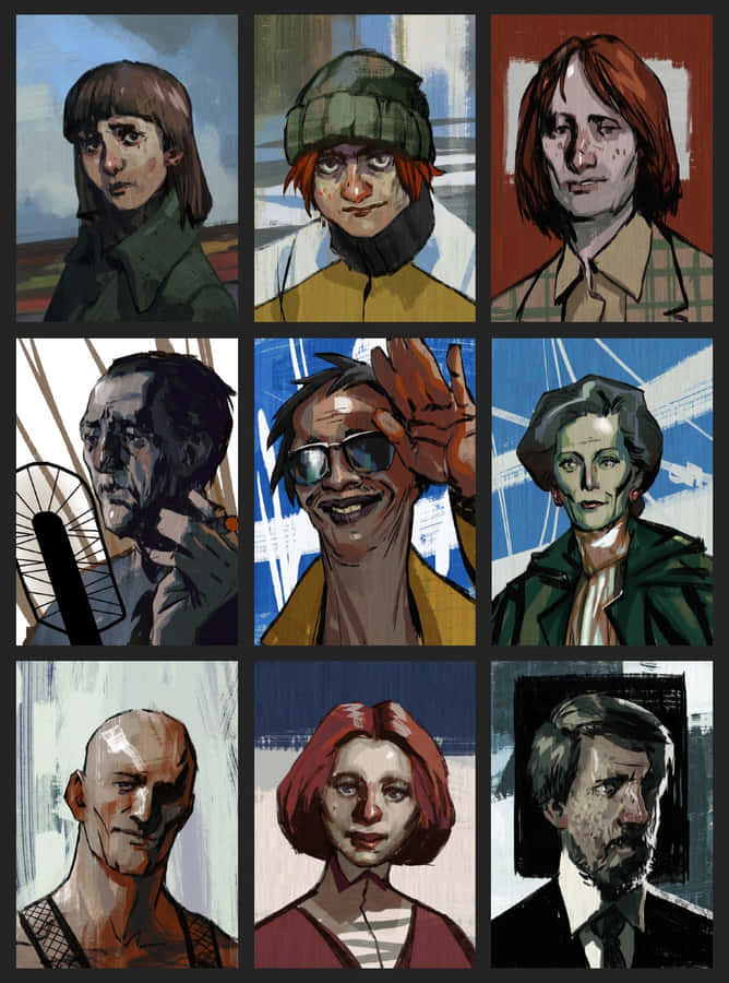 Disco Elysium Character Portraits Wallpaper