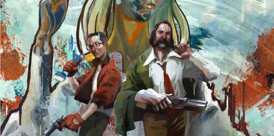 Disco Elysium Detectives Action Pose Wallpaper