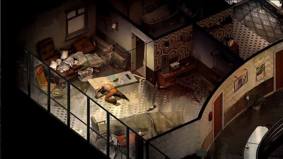 Disco Elysium Starting Room Scene Wallpaper