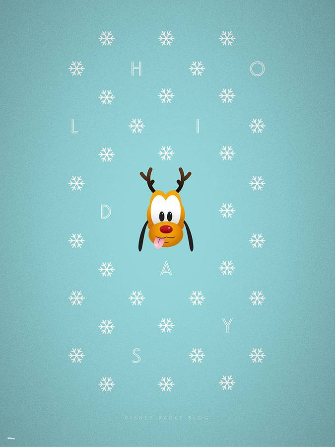 Disney Christmas Pluto Wallpaper