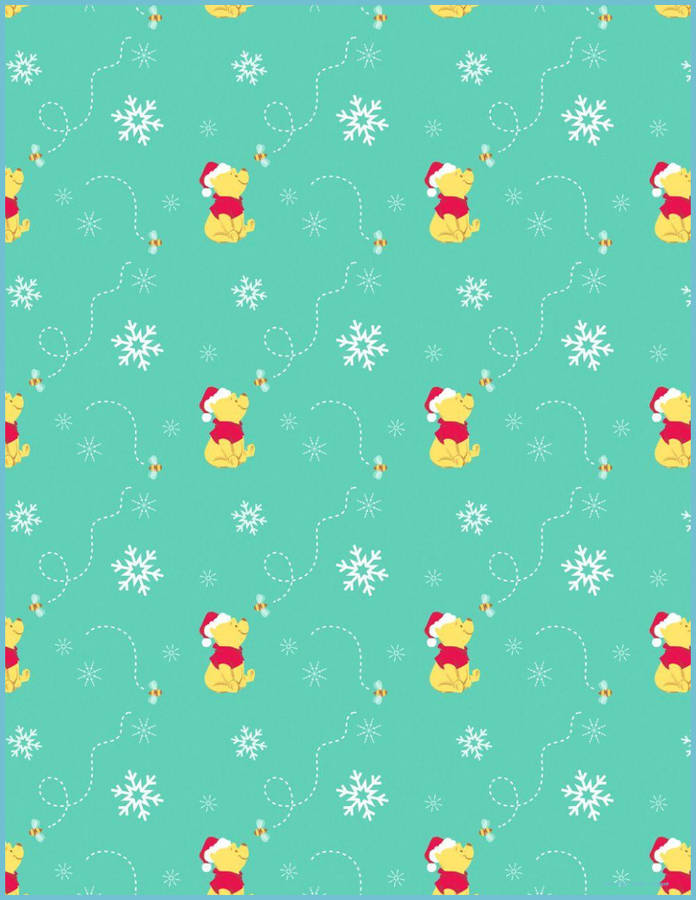 Disney Christmas Winnie The Pooh Poster Wallpaper