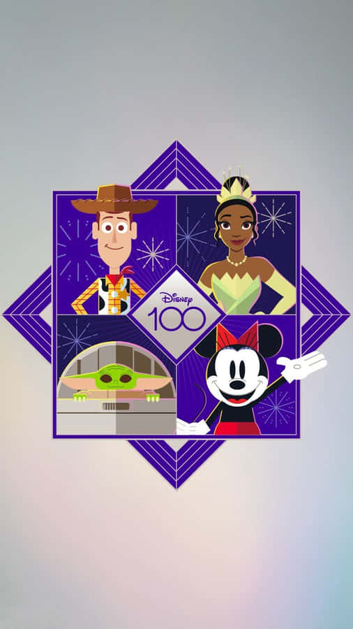 Disney100 Celebration Characters Wallpaper