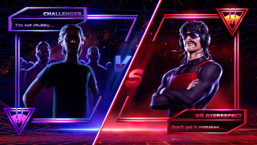 Disrespectful Dr Disrespect Vs Challenger Wallpaper
