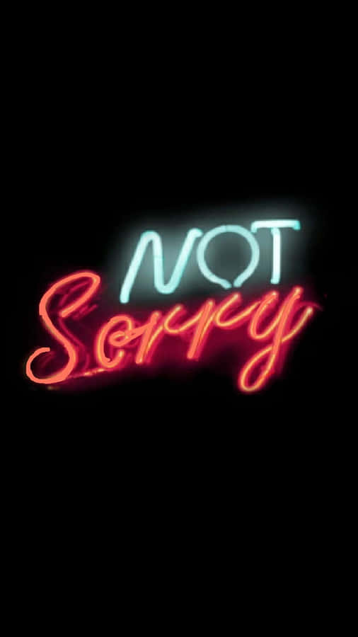 Disrespectful Neon Aesthetic Quote Wallpaper