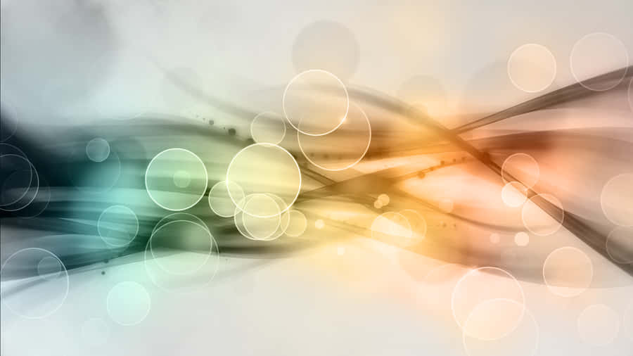 Distant City Skyline Set Against Blue Sky With Fluffy Clouds Wallpaper