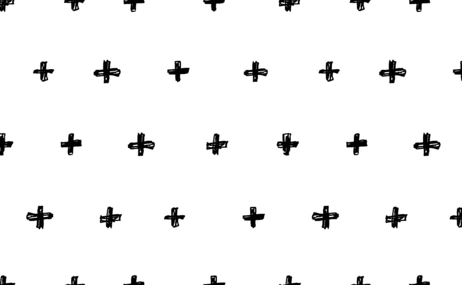 Distorted Plus Pattern Wallpaper
