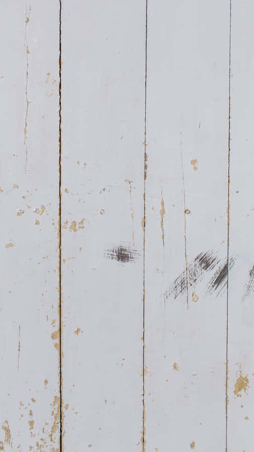 Distressed White Wood Texture Wallpaper