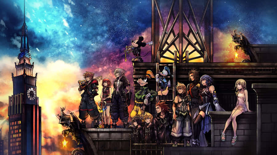 Dive Into A New Adventure With Kingdom Hearts' Aqua Wallpaper