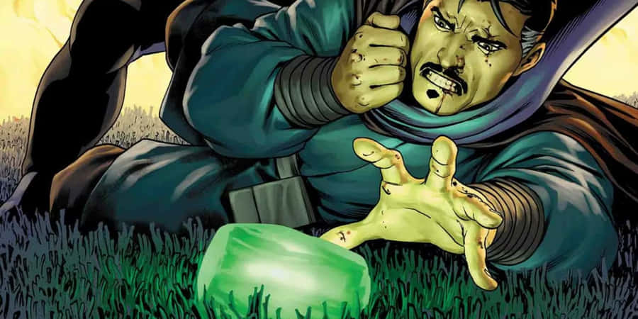 Doctor Strange Time Stone Comic Wallpaper