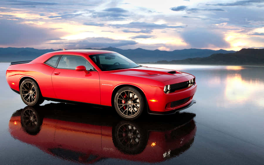 Dodge Hellcat And Nature Wallpaper