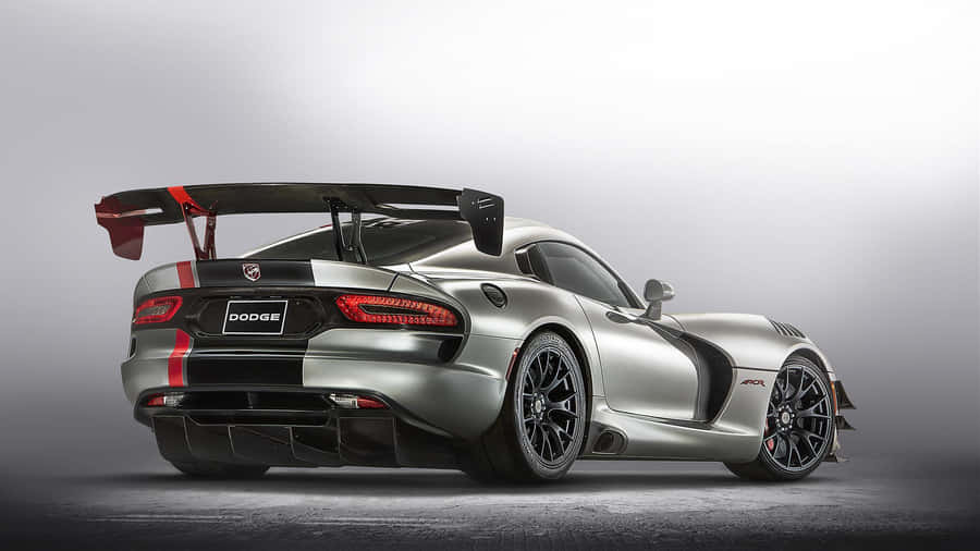 Dodge Viper Grey Spoiler Photoshoot Wallpaper