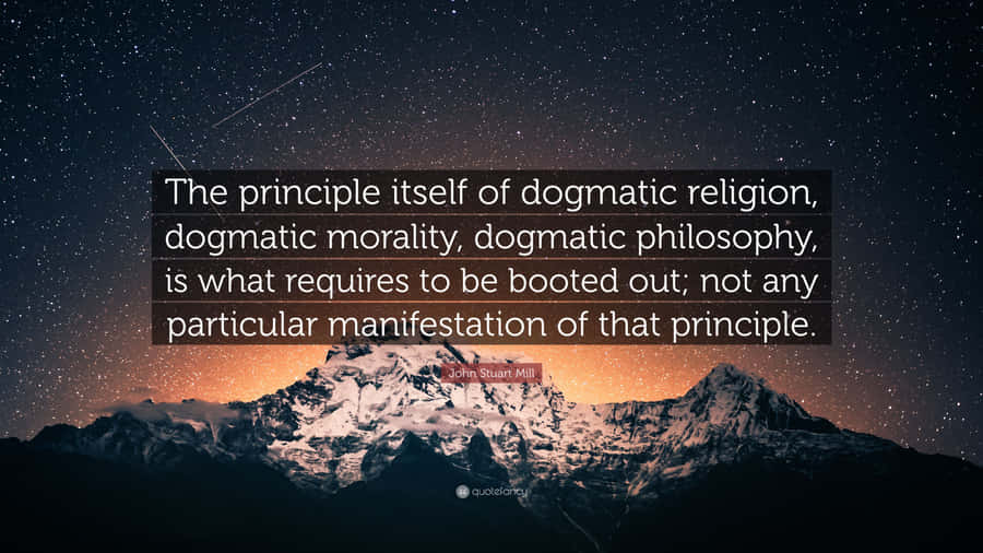 Dogmatic Religion, Morality, And Philosphy Wallpaper