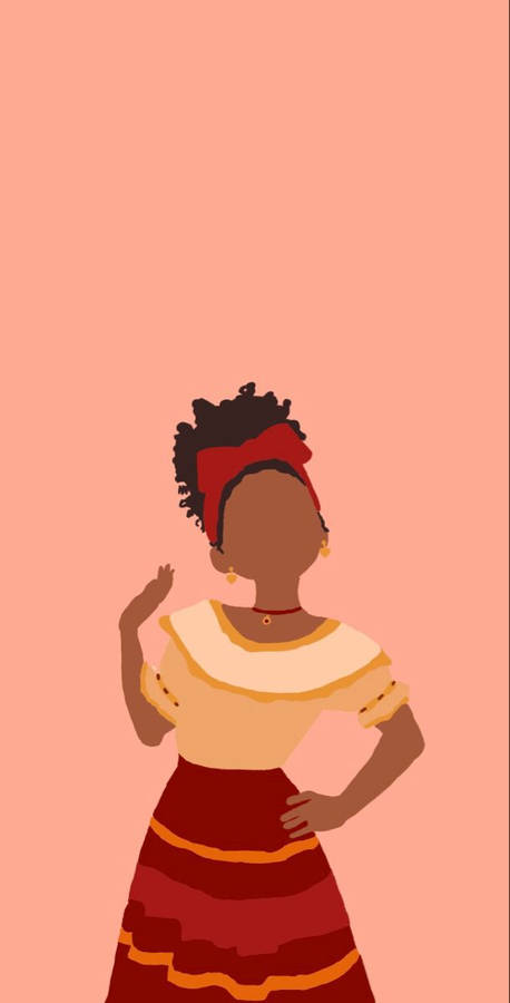 Dolores Madrigal Minimalist Art Wallpaper