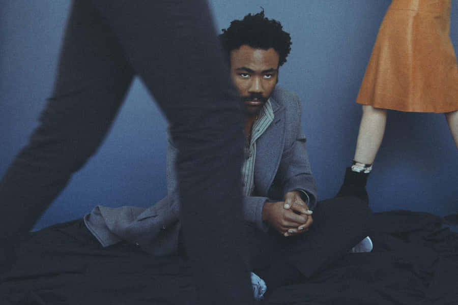 Donald Glover Contemplative Pose Wallpaper