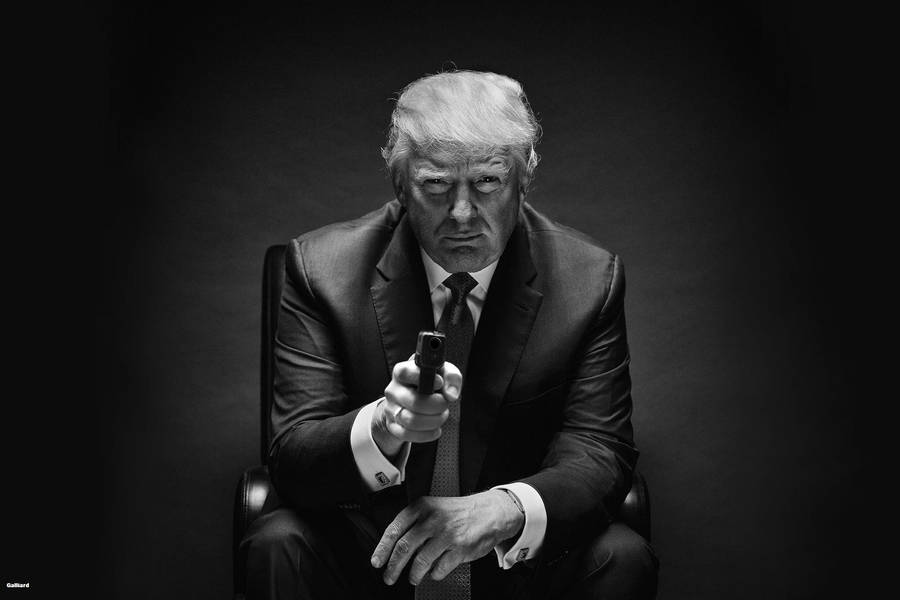 Donald Trump Stands Ready To Take Action Wallpaper