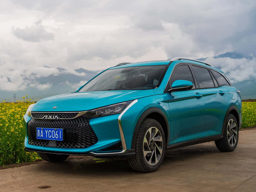 Dongfeng Aeolus Yixuan Car In Field Wallpaper