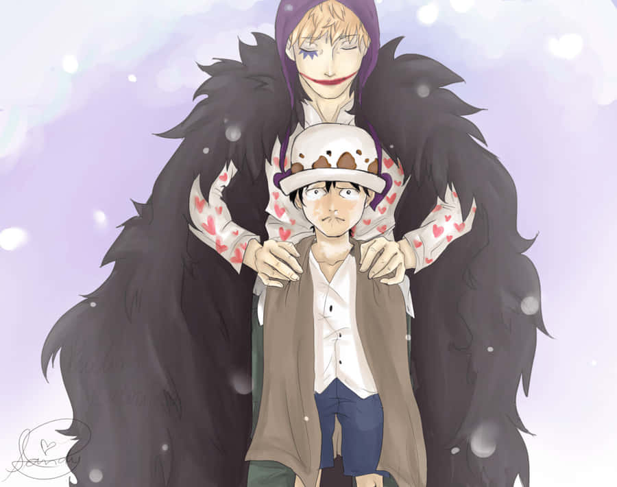 Donquixote Family Members In Action Wallpaper