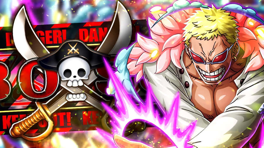 Donquixote Family Members Posing Together In A Dramatic Display Of Power And Unity Wallpaper