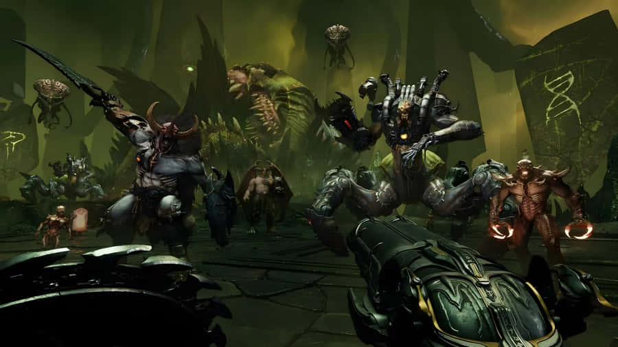 Doom Dark Ages Battle Wallpaper