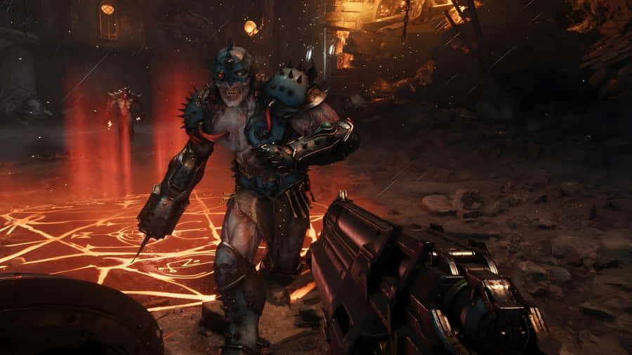 Doom Dark Ages Intense Combat Wallpaper