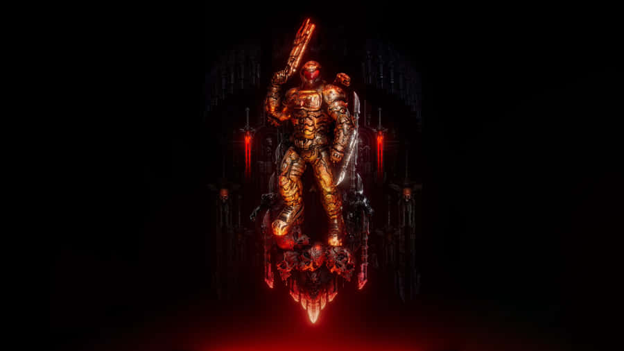 Doom Slayer In Dark Ages Wallpaper