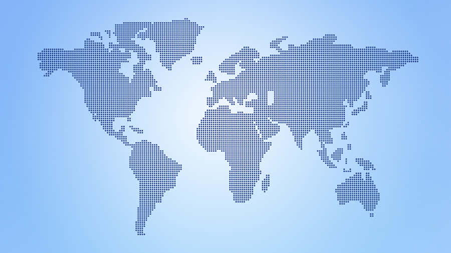 Dotted World Map Background Wallpaper