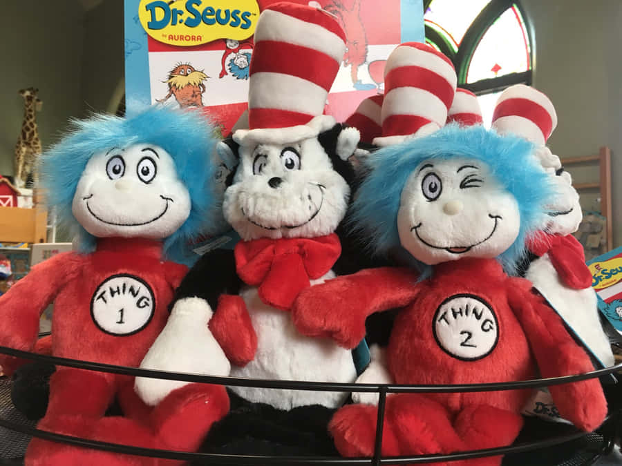 Dr Seuss Plush Characters Wallpaper