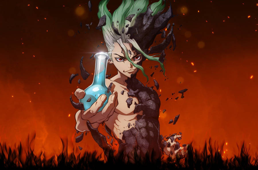 Dr Stone Powerful Senku Ishigami Wallpaper