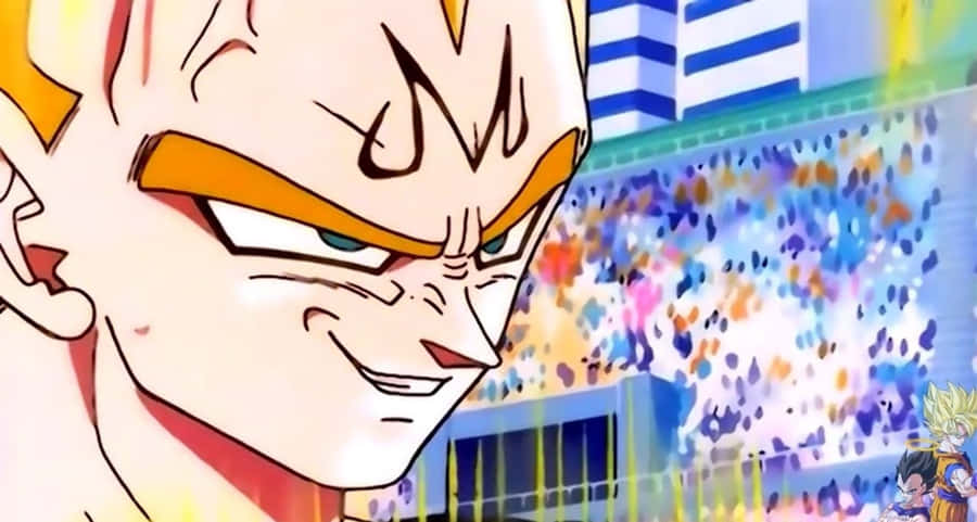 Dragon Ball Majin Vegeta Smile Close Up Wallpaper