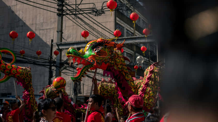 Dragon Dance Festival Celebration Wallpaper