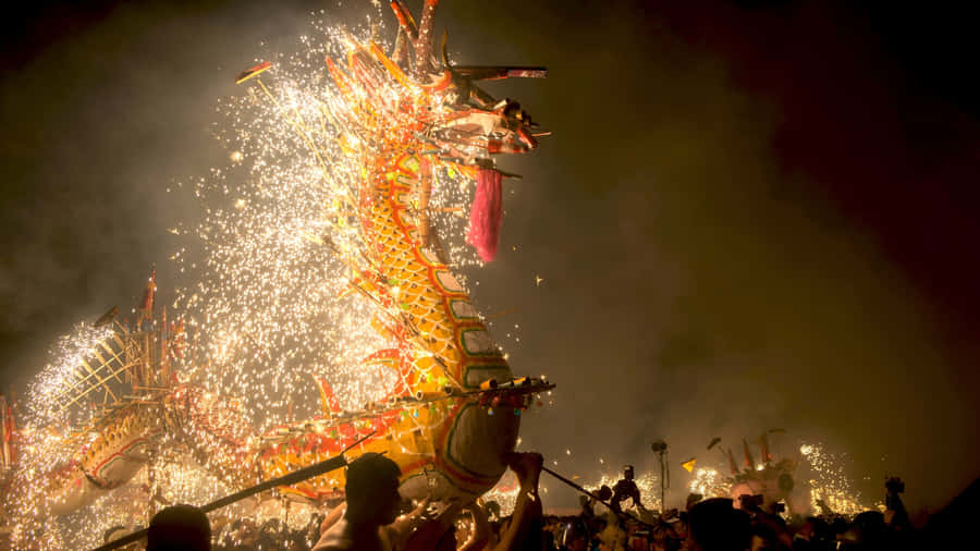 Dragon Dance Festival Celebration Wallpaper