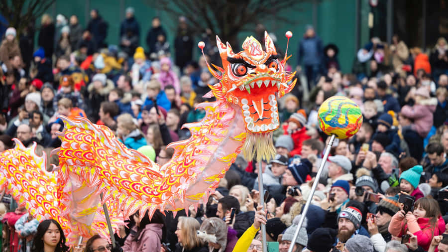 Dragon Dance Festival Celebration Wallpaper