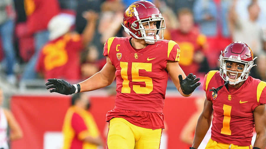 Drake London U S C Football Game Wallpaper