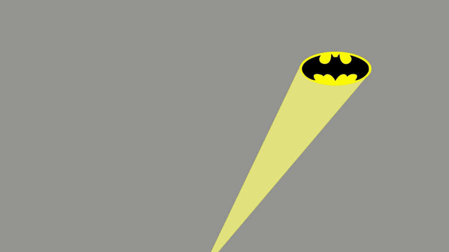 Dramatic Bat Signal Shines In The Sky Wallpaper