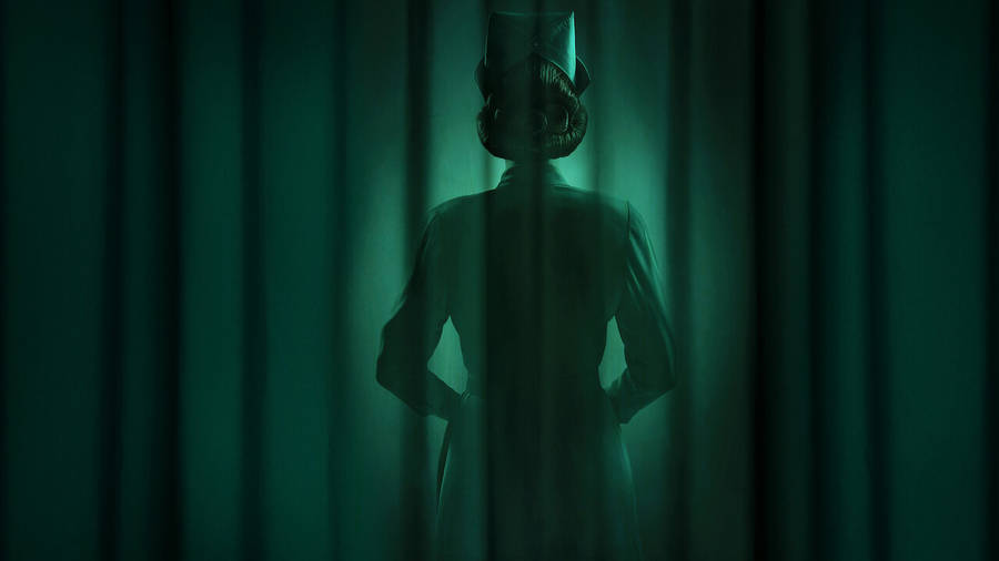 Dramatic Silhouette Of Nurse Ratched Wallpaper
