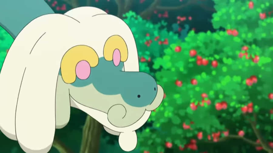 Drampa Face And Fruit-bearing Tree Wallpaper